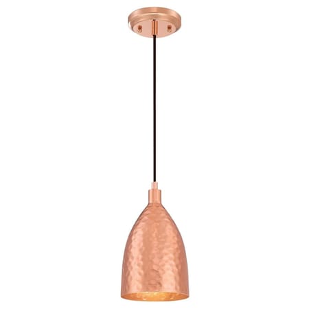 Westinghouse Pendant 60W Mini Hammered Copper Shade 6105400